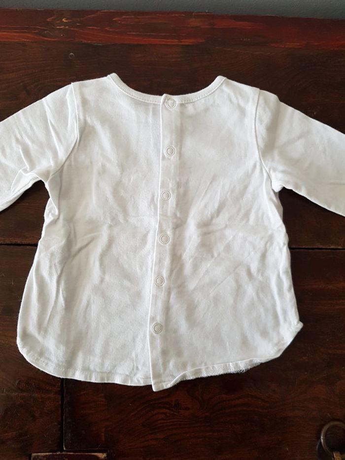 T-shirt fille 9 mois 74cm - photo numéro 3
