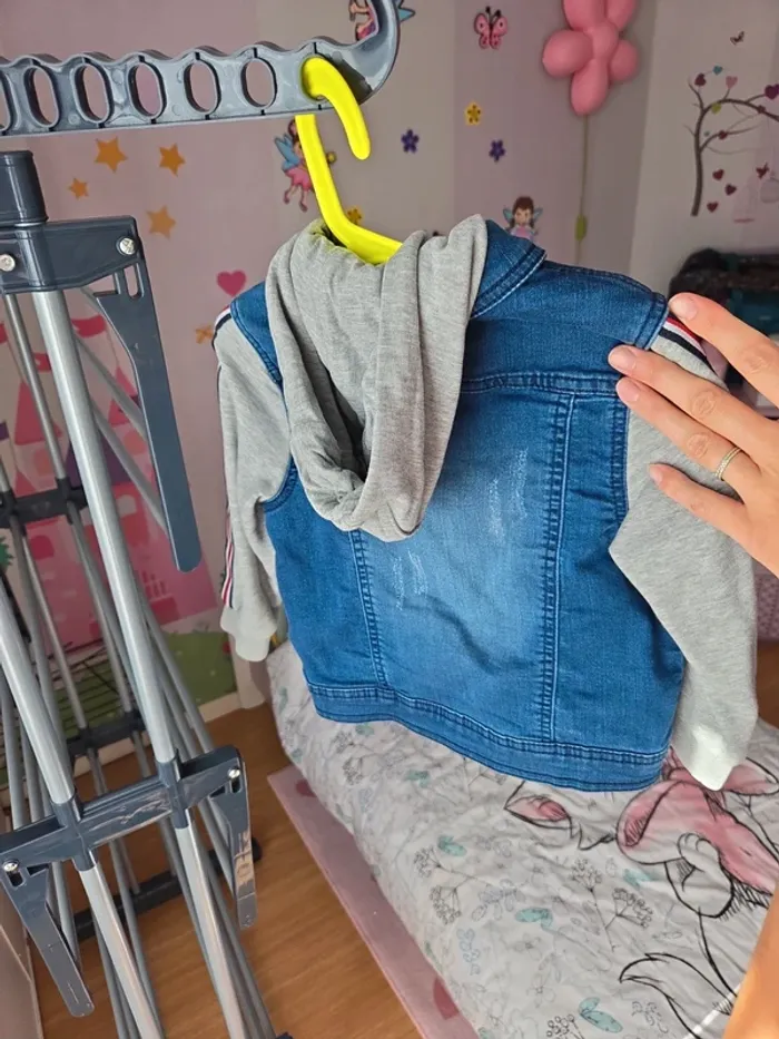 Veste en jean demi saison taille 3 ans - photo numéro 4