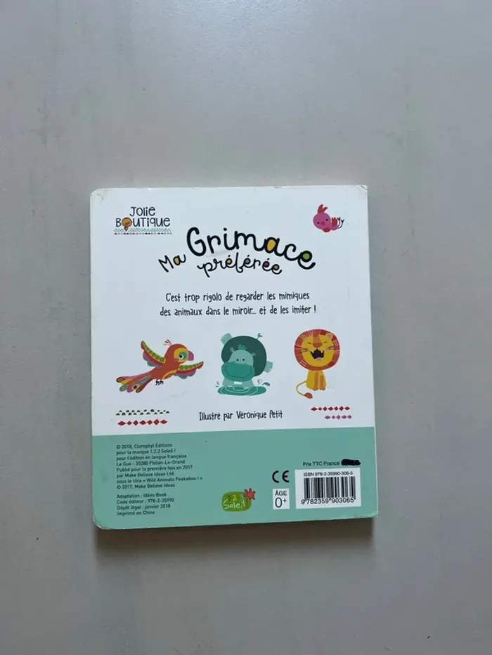 Livre enfant ~ ma grimace préférée - photo numéro 2