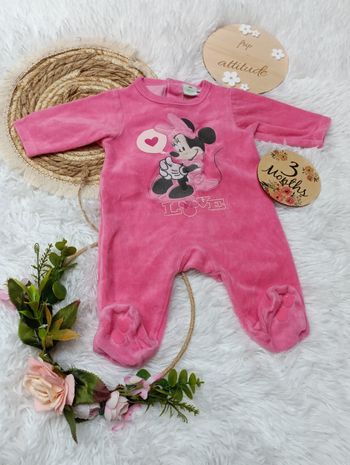 Pyjama Minnie velours 3 mois