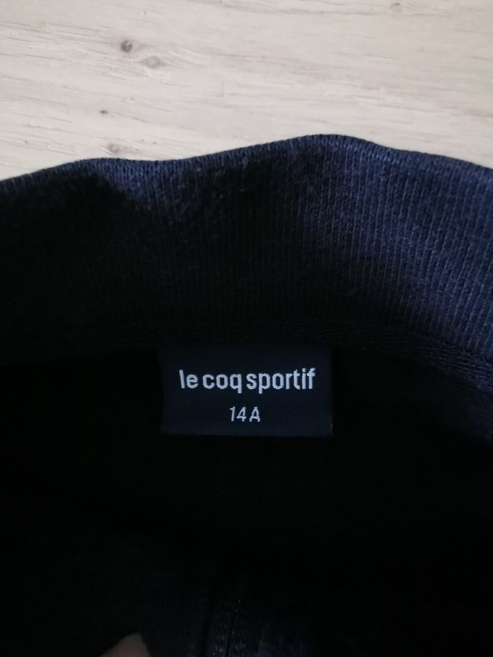 Gilet zippé noir sans capuche le coq sportif 14 ans en bon état - photo numéro 5