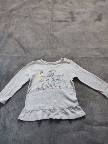 Tee shirt 18/24 mois bambi (92 cm)