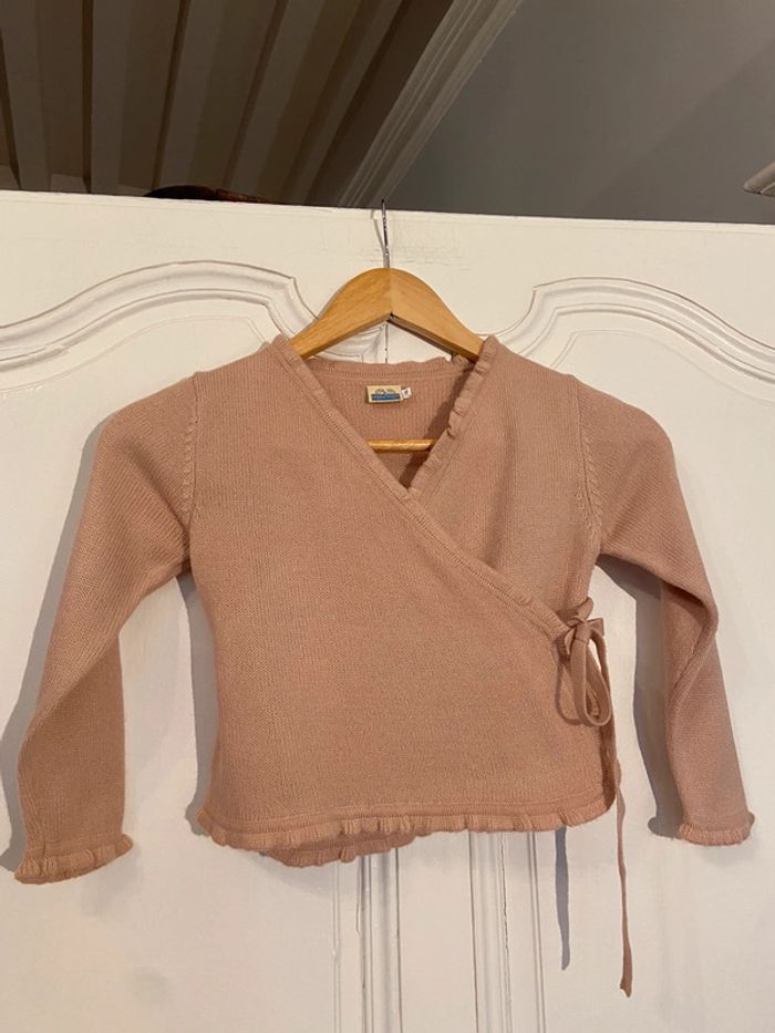 Gilet cache coeur rose nude Sergent Major taille 3 ans