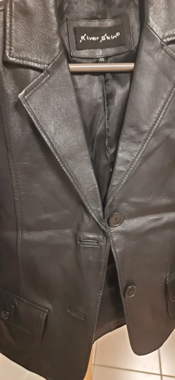 Veste courte cuir - photo numéro 5