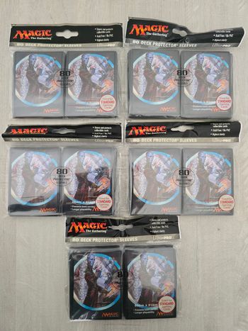 Lot de 5 Paquets de 80 Sleeves Ultra Pro Deck Protector Magic The Gathering 