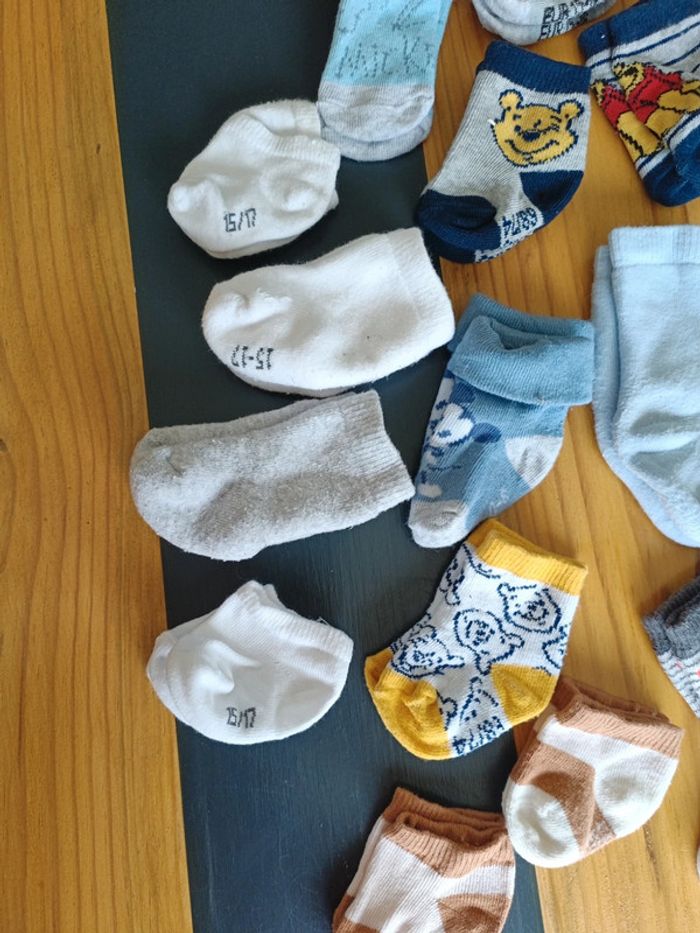 Lot 18 paires de chaussettes naissance à 1 an - photo numéro 2