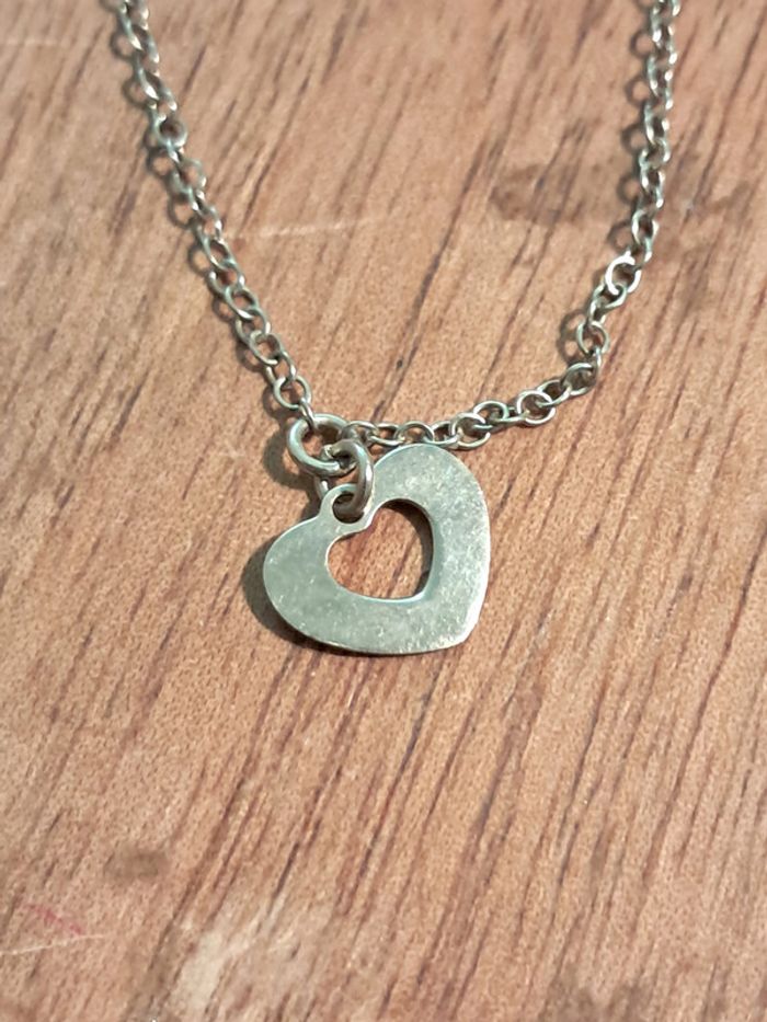 Petit bracelet en argent avec breloque coeur - photo numéro 4