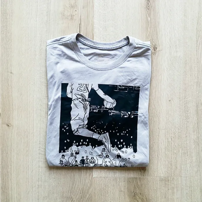 Nike The Tee Shirt Street Basket Ball Gris Homme Exclusive Sportwear Old School Mode (Taille M)