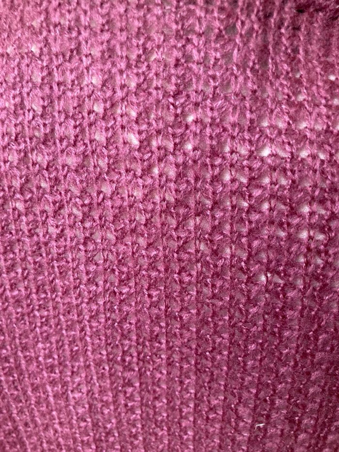 Gilet long sans manches vintage vieux rose - photo numéro 6