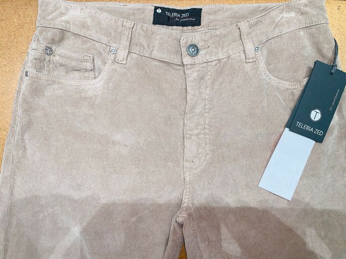 Pantalon 5 poches velours côtelé Teleria Zed - photo numéro 3