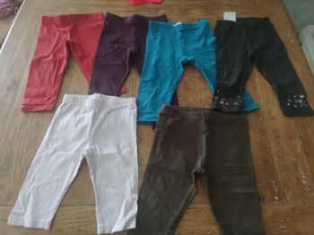 Lot de 6 leggings courts/longs