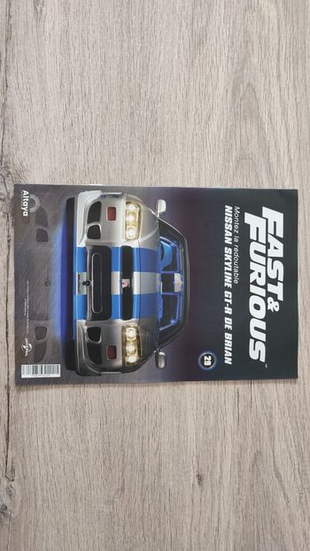 Fascicule numéro 29 n°29 seul sans pièce Nissan Skyline GT-R R34 Fast & Furious de Brian O'Conner 1/