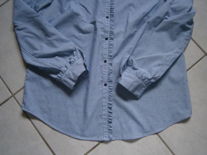 Chemisier ML rayé bleu/blanc PROMOD Taille 40 - photo numéro 3