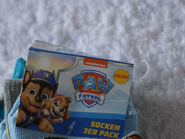 Lot de 3 paires de chaussettes Paw Patrol neuves pour enfants Pointure : 23/26 - photo numéro 2