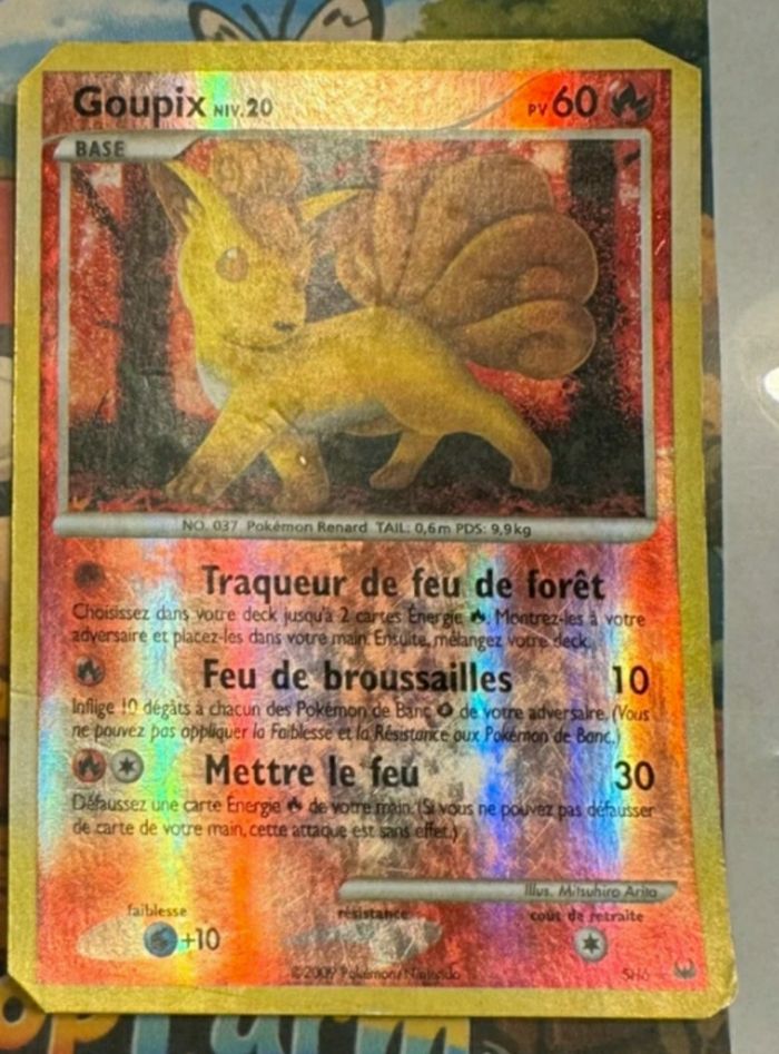 Carte Pokémon Goupix Reverse Platine SH6