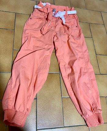 Pantalon couleur corail orange taille 4 ans 
