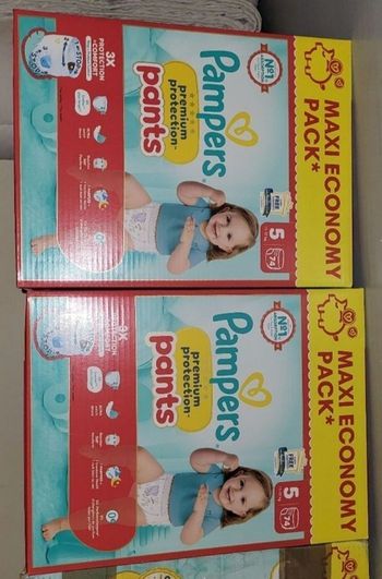 Couches pampers premium protection pants T5 
