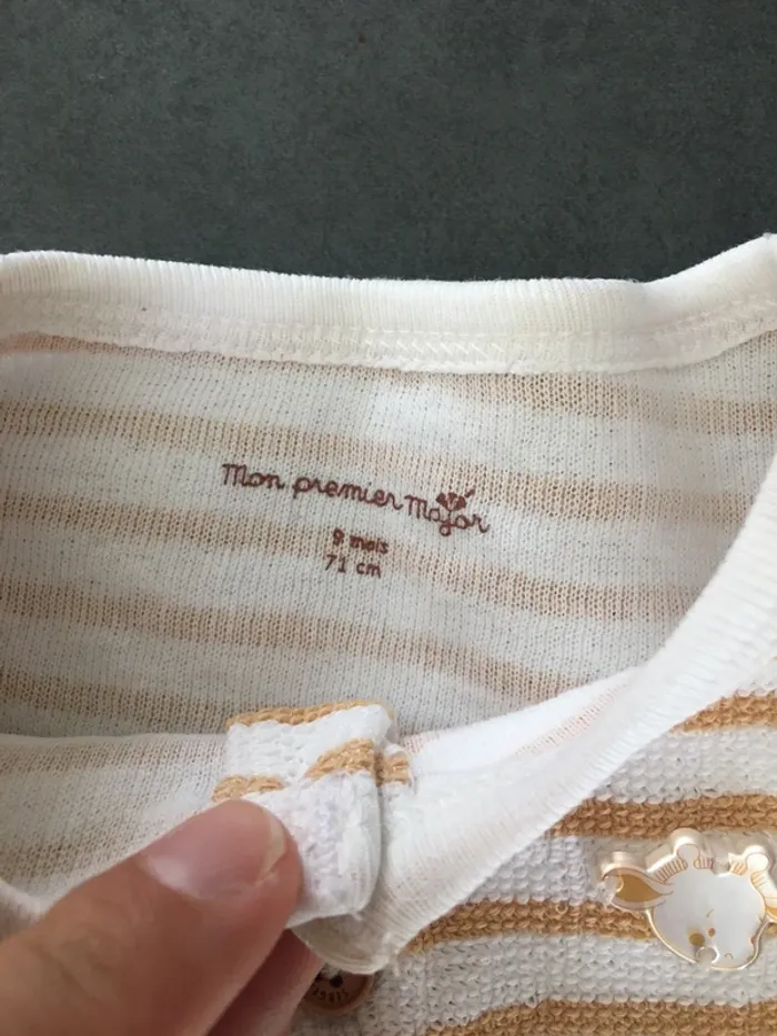 Ensemble pantalon + pull 9 mois sergent major - photo numéro 6