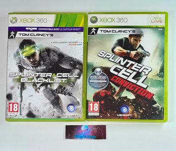 Lot 2 Jeux Splinter Cell Conviction/Blacklist - Xbox 360 Complet VF Microsoft