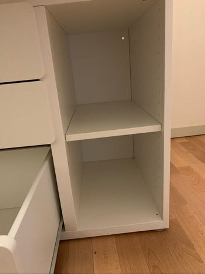 Table à langer bureau blanche avec tiroirs - photo numéro 4