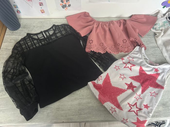lot 17 vêtements fille 8 ans robes jupes vestes maillot tenue de sport combishort - photo numéro 5