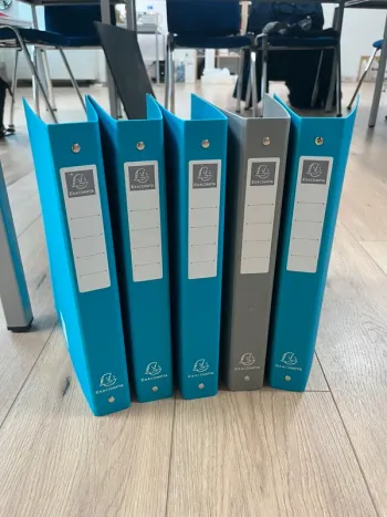 5 classeurs exacompta format a4 neufs