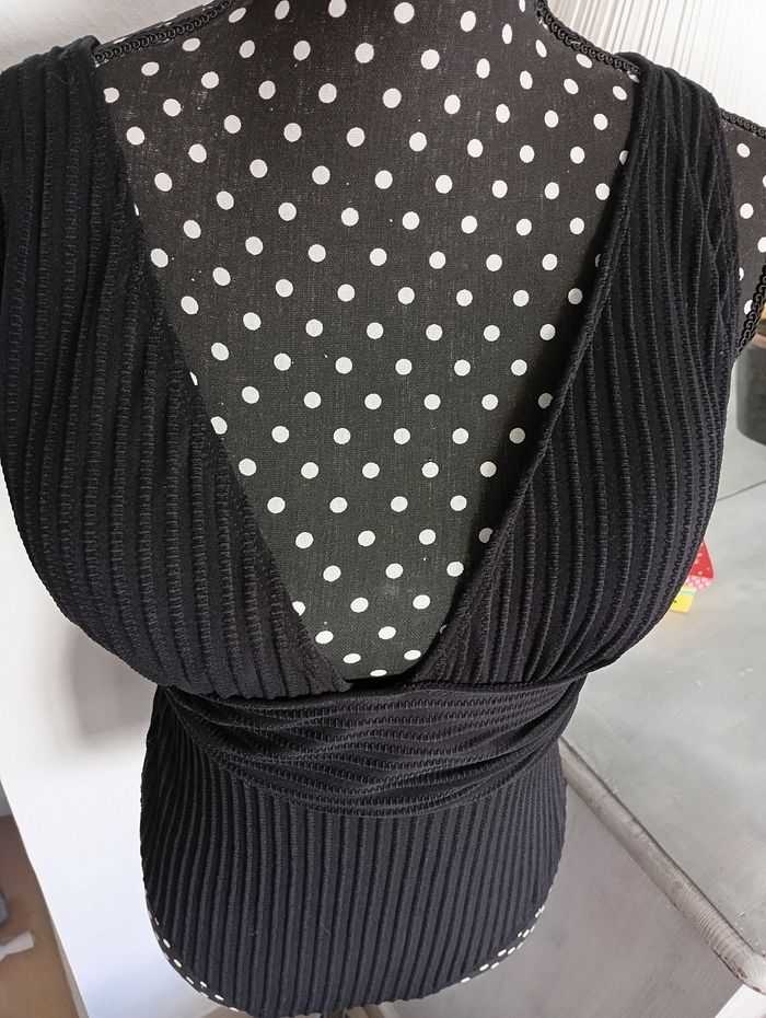 Maillot de bain côtelé noir, femme 38 - photo numéro 2