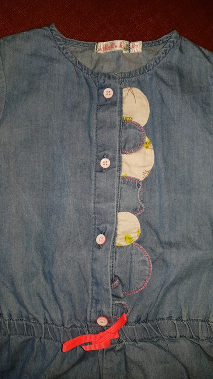 Superbe combinaison courte estivale billieblush fille 12mois - photo numéro 4