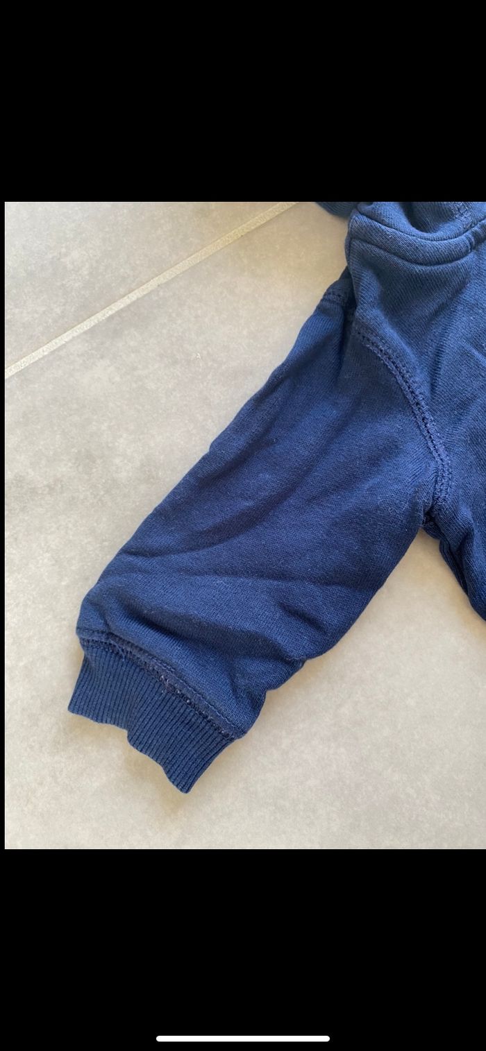 Gilet à capuche zippé 1 mois - photo numéro 4