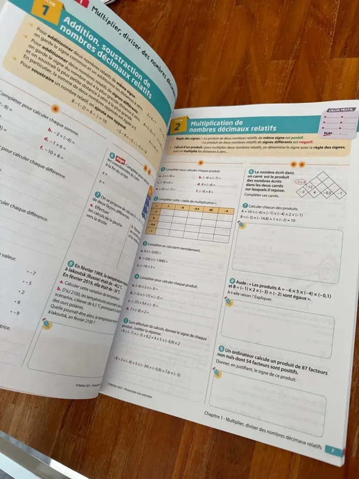 Livre le cahier de  trans math 4e - photo numéro 4