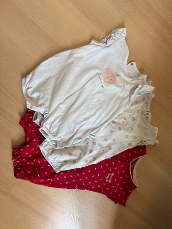 Lot de 3 pyjamas barboteuses 74cm