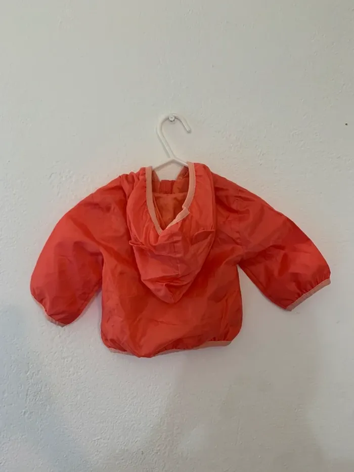 Veste coupe-vent imperméable chat – Kiabi – 3 mois - photo numéro 3