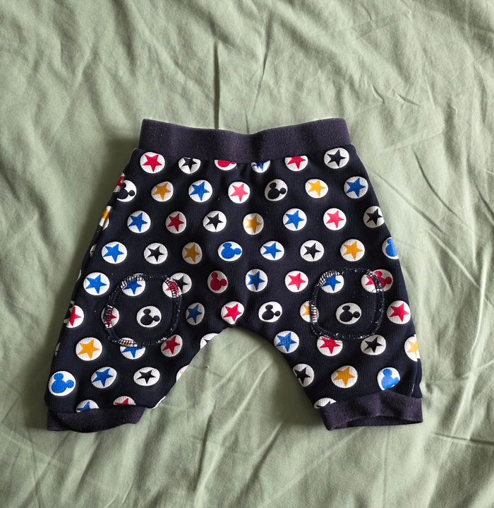 Lot Disney Baby Sarouel Noir & Barboteuse Rayée Gris 3 mois - photo numéro 7