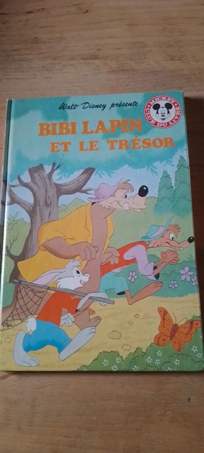 Bibi le lapin et le trésor Disney Vintage 1983