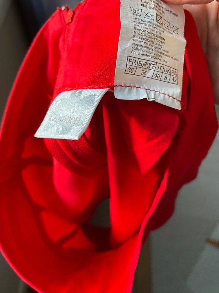 Jupe rouge camaïeu - photo numéro 4