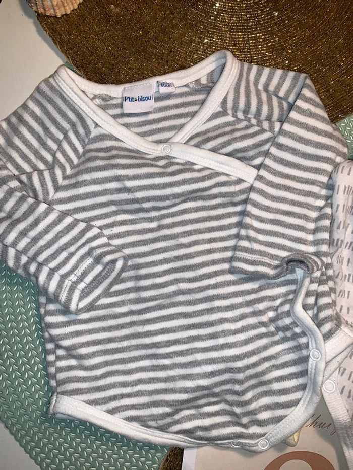 Bodies garçon lot de deux 3 mois petit beguin - photo numéro 2