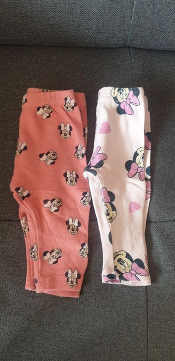2 legging minnie 6 mois