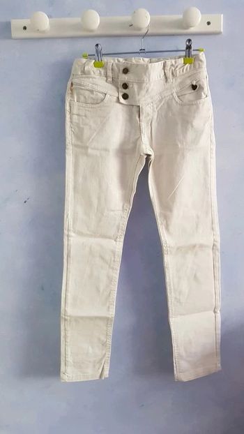 Pantalon slim blanc