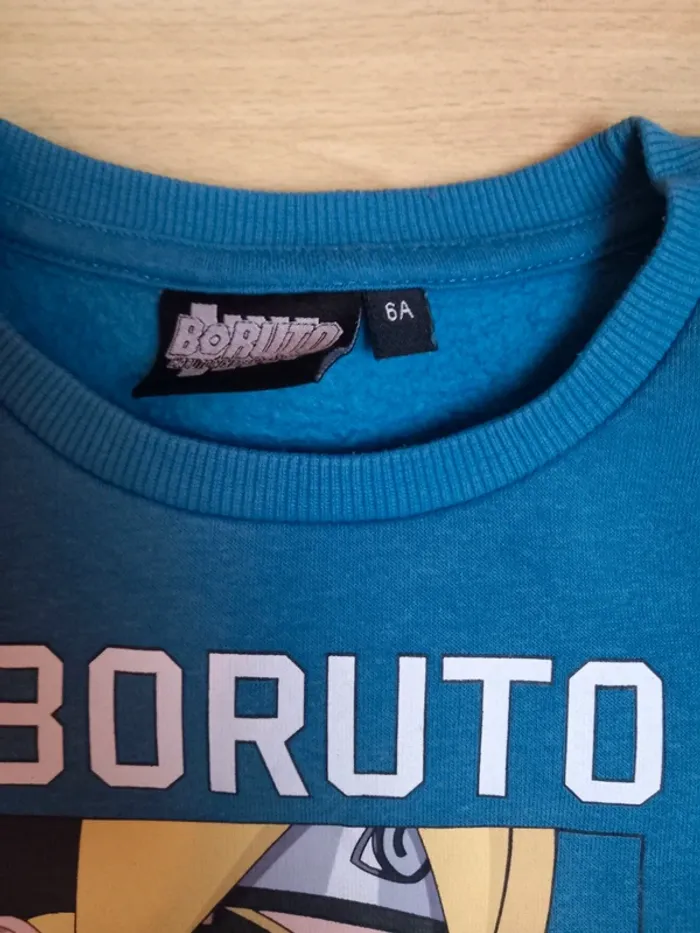 Pull col rond Boruto Naruto 6 ans TBE - photo numéro 3
