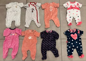 Lot de pyjamas bébé fille 3 mois