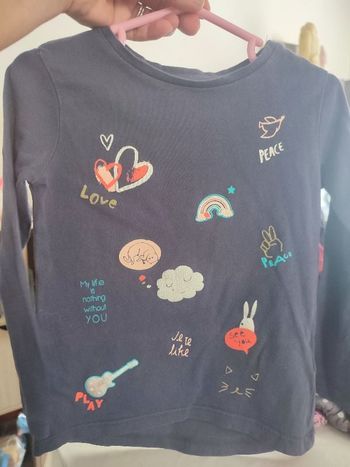 #kytie3ansfille. Tee-shirt manches longues taille 3 ans