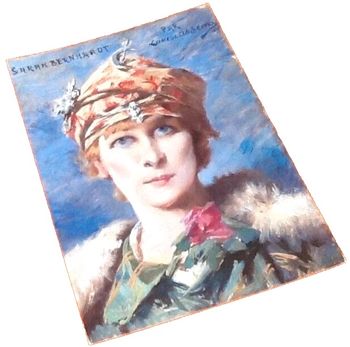 Etampes (Essonne)  Musée D' Etampes  Louise Abbéma Etampes 1853 Paris 1927  Portrait de Sarah Bernha