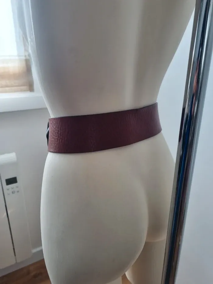 Ceinture en cuir marron neuve Caroll - photo numéro 14