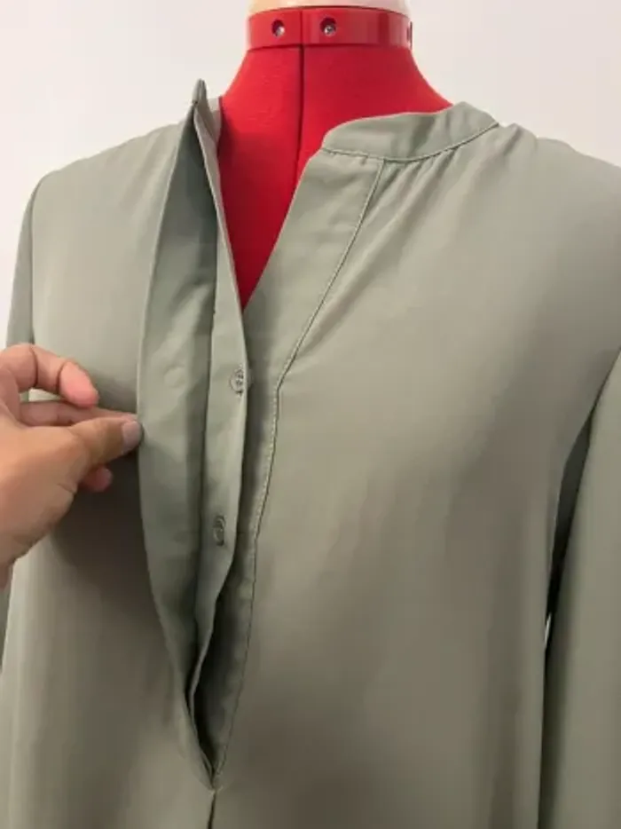 Blouse manches longues vert sauge Best Mountain - photo numéro 3
