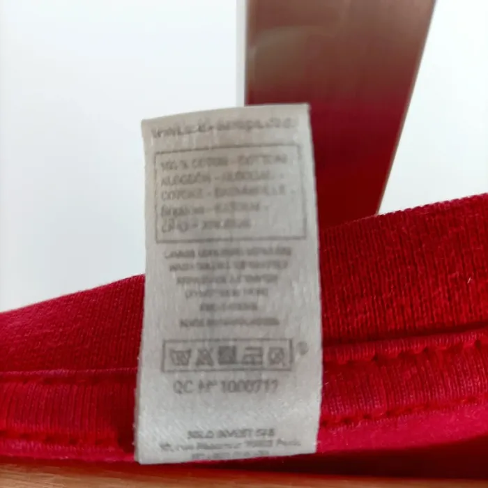 T-shirt rouge oversize Addict BBA Japan vintage style rock L 100% coton A1507 - photo numéro 5