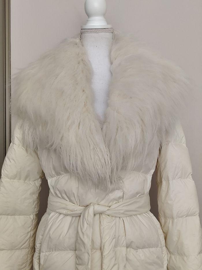 Doudoune mi-longue Ralph Lauren taille S écru et duvet automne hiver - photo numéro 2