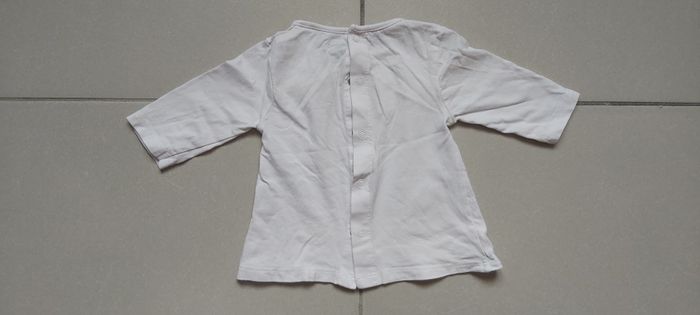 Tshirt manche longue nœud blanc 3 mois - photo numéro 5