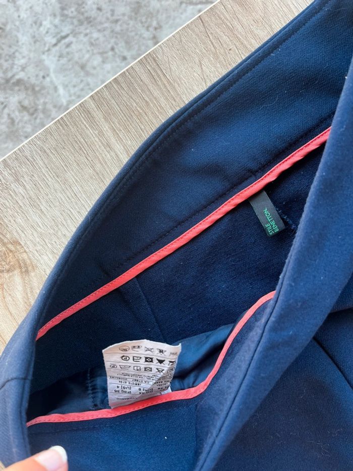 Pantalon droit ample bleu marine - photo numéro 3