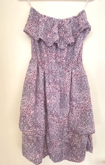 Robe bustier volantée taille S
