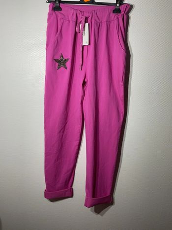 Pantalon magique « étoile » femme taille unique (36-42)- just me- neuf avec étiquette